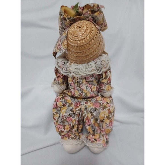 Vintage French Country Easter Bunny Shelf Sitter Susannah Sweetbonnet 17" - Picture 5 of 6